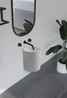 Подвесная раковина ABBER Stein AS2624 42см белый матовый